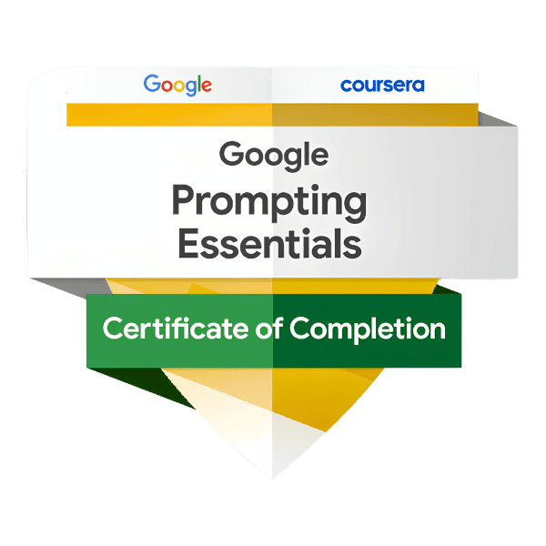 Google Prompting Essentials Certified